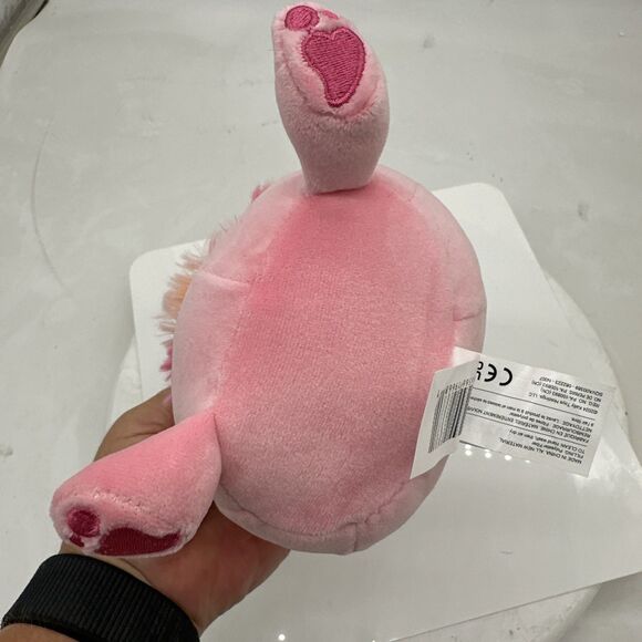 Squishmallows - Caparinne the Pink Bigfoot w/ Heart Headband - 5” Plush - New - Picture 6 of 6